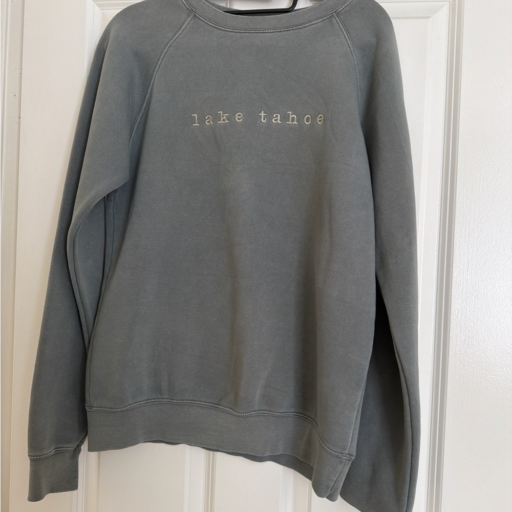 Lake Tahoe Grey Crewneck Sweatshirt